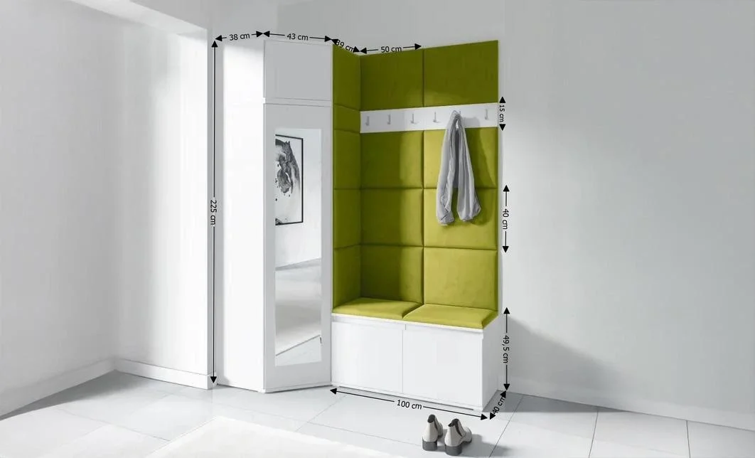 Cuier Hol Max 37, Alb/Verde - Trinity 12 1