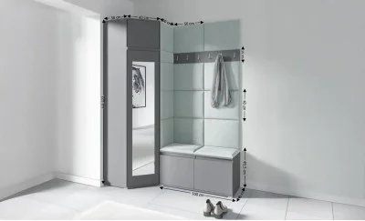 Cuier Hol Max 37, Grafit/Verde - Trinity 21