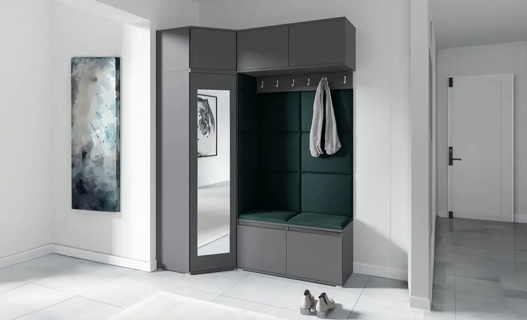 Cuier Hol Max 38, Grafit/Verde - Trinity 28
