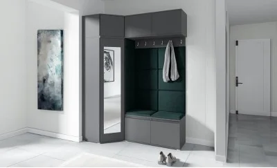 Cuier Hol Max 38, Grafit/Verde - Trinity 28