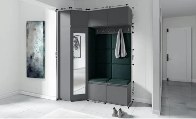 Cuier Hol Max 38, Grafit/Verde - Trinity 28