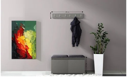 Cuier Hol Max 5, Grafit/ Negru - Trinity 16