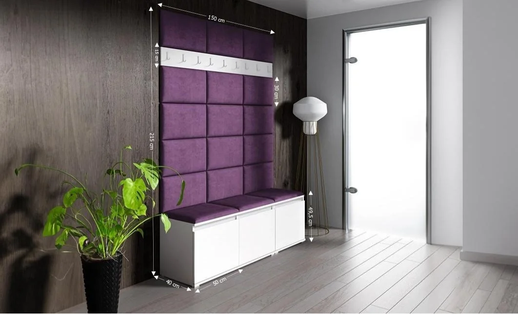 Cuier Hol Max 6, Alb/ Mov - Trinity 11 1