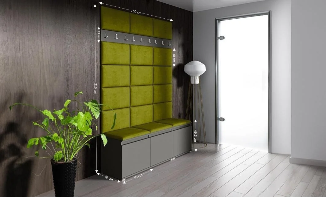 Cuier Hol Max 6, Grafit/ Verde - Trinity 12 1