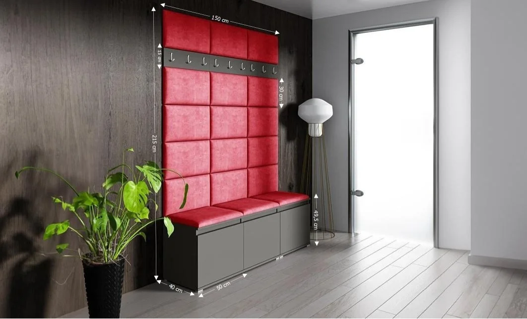 Cuier Hol Max 6, Grafit/ Rosu - Trinity 9 1