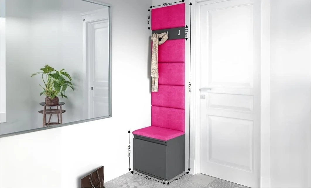 Cuier Hol Max 7, Grafit/Roz - Trinity 10 1