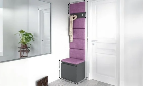 Cuier Hol Max 7, Grafit/Mov - Trinity 11