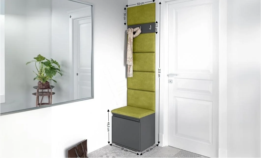 Cuier Hol Max 7, Grafit/Verde - Trinity 12 1