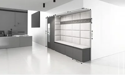 Cuier Hol Max 9, Grafit/Crem - Trinity 1