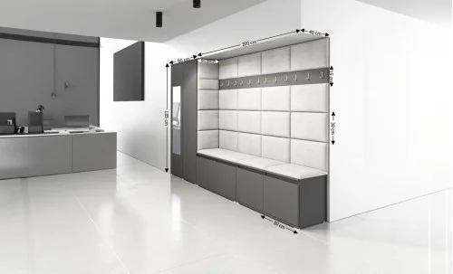 Cuier Hol Max 9, Grafit/Crem - Trinity 1