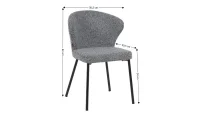 Scaun Living DCM1207CF Gri 1