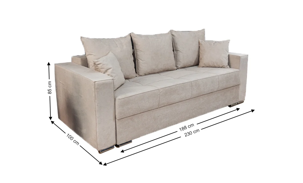 Canapea Extensibilă Claudia Bonell Mini, Bej 2