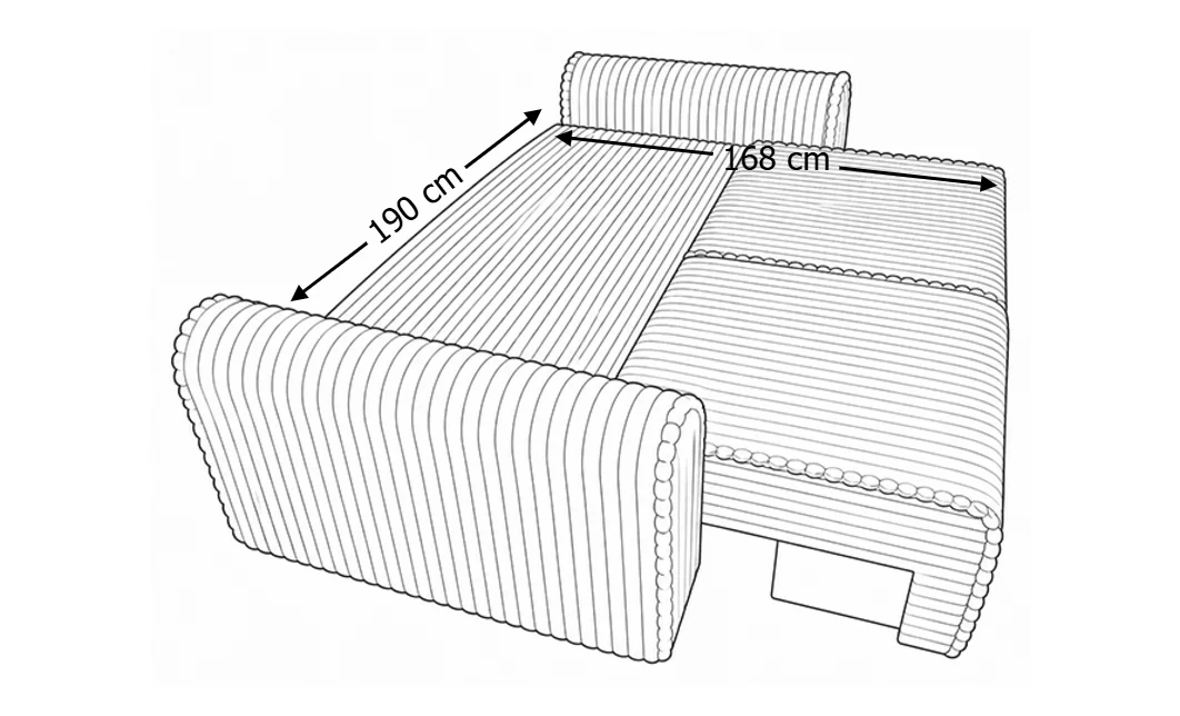 Canapea Extensibilă Calipso Gri 3
