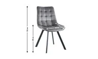 Set Masă Living Extensibilă Set Masă Extensibilă DTW0902MBE Gri cu 2 Scaune J265 Gri 5