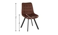 Set Masă Living Extensibilă Set Masă Extensibilă DTW0902MBE Albă cu 2 Scaune J265 Maro 5