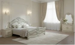 Dormitor Clasic Amalfi Beige cu Dulap 4 Uși