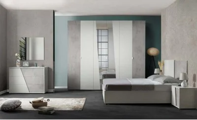 Dormitor Modern Miami cu Dulap 6 Uși 