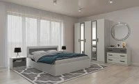 Dormitor Modern Viva Alb/Gri