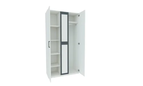 Dormitor Modern Viva Alb/Gri