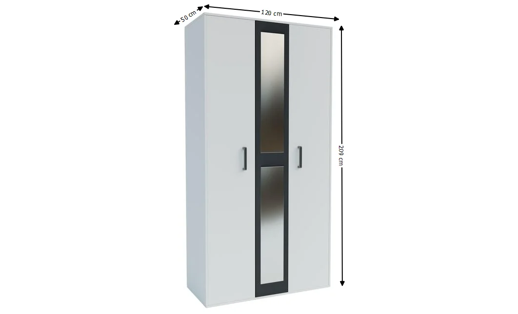 Dormitor Modern Viva Alb/Gri 10