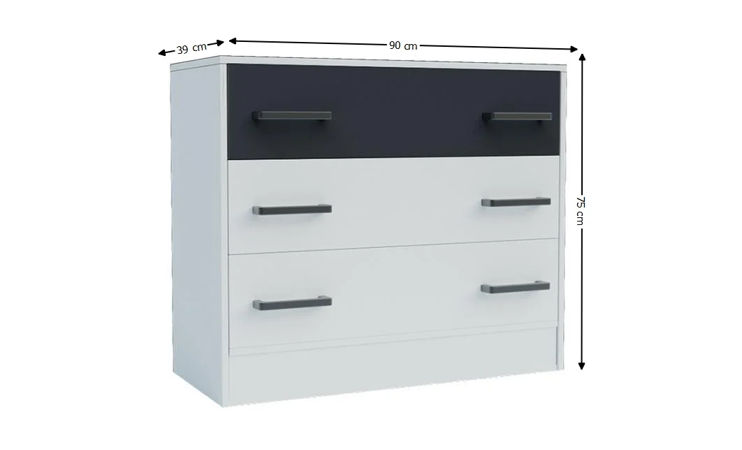 Dormitor Modern Viva Alb/Gri