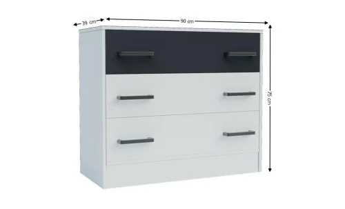Dormitor Modern Viva Alb/Gri