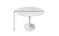 Set Masa Rotunda DT08 Alba cu 4 Scaune J900 Gri 4