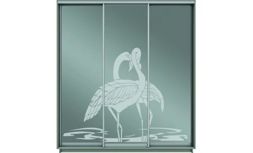 Dulap Oglinda Sablata 3 Usi СТ933, L190 X H220 X A45
