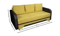 Canapea Extensibilă Corina Memory Max, Mustar 2