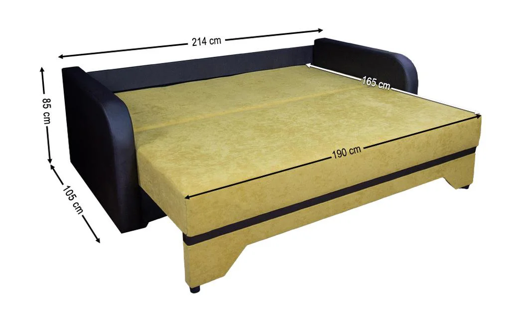 Canapea Extensibilă Corina Bonell Max, Mustar 5