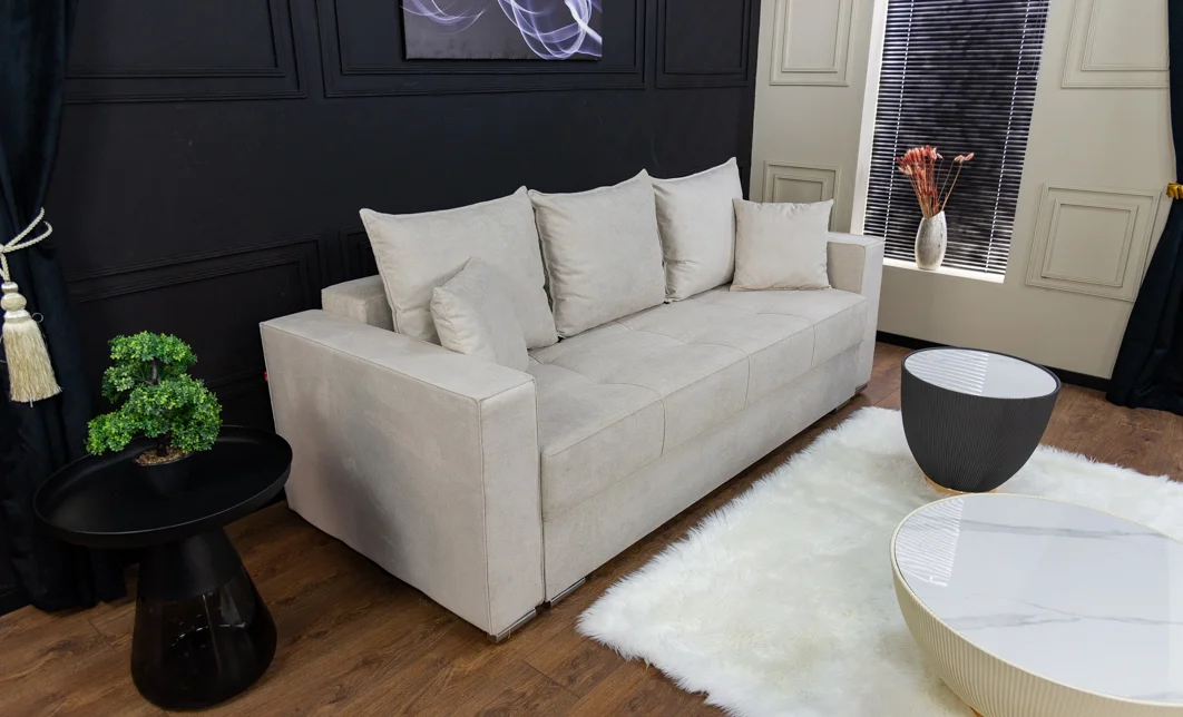 Canapea Extensibilă Claudia Memory Max, Bej