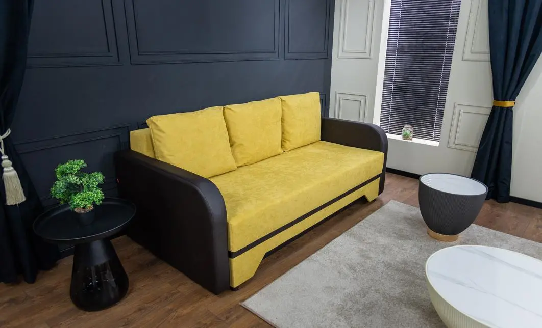 Canapea Extensibilă Corina Bonell Max, Mustar 2