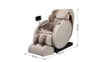 Fotoliu de Masaj A086 Bej, Compact 115 cm, Masaj 3D, Șină SL, Zero Gravity, Stretching, Încălzire 4