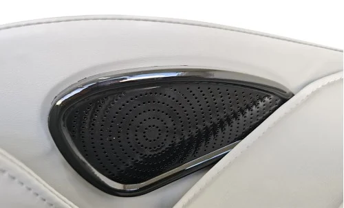 Fotoliu de Masaj A035 Bej/Gri, Masaj pentru Cap și Frunte, Neck Focus, Zero Gravity, Încălzire, Bluetooth