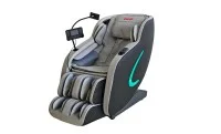 Fotoliu de Masaj A035 Bej/Gri, Masaj pentru Cap și Frunte, Neck Focus, Zero Gravity, Încălzire, Bluetooth