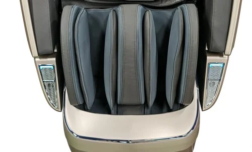 Fotoliu de Masaj VD-L136P Bej/Gri, 4D Dual Core, Șină SL 135 cm, Zero Gravity, Încălzire, Bluetooth