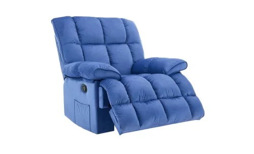 Fotoliu Rotativ cu Recliner Manual KJC4423 Albastru