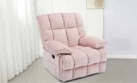Fotoliu Rotativ cu Recliner KJC4423 Roz