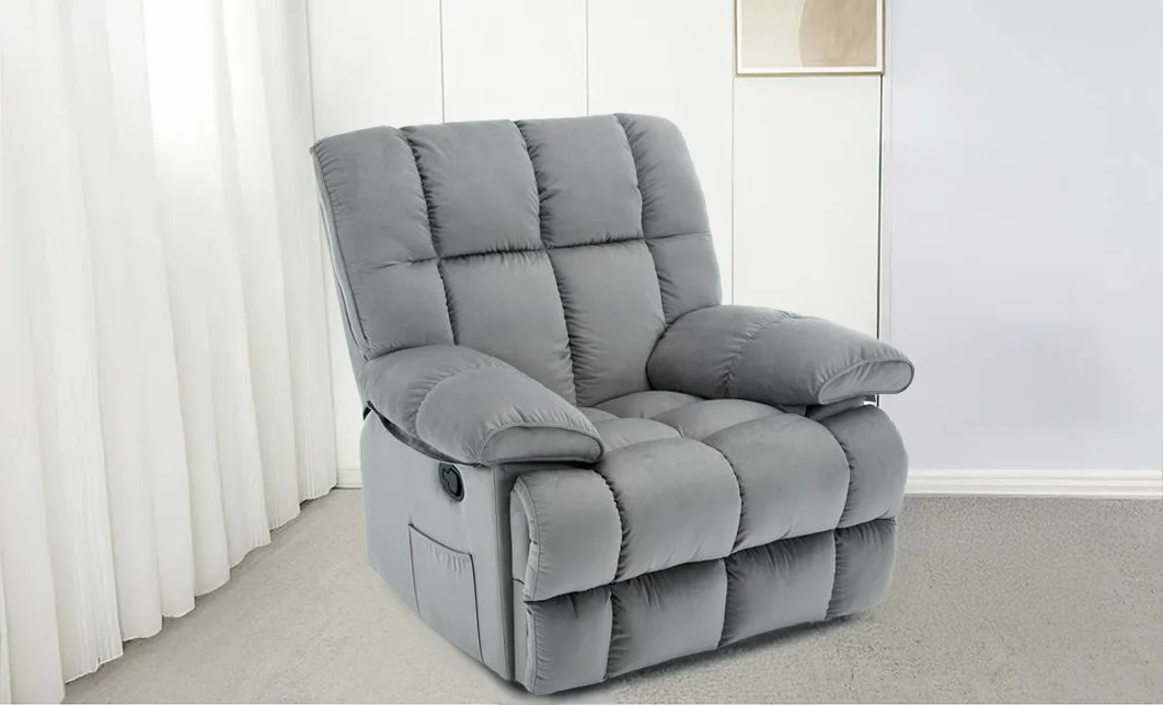 Fotoliu Rotativ cu Recliner KJC4423 Gri