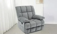 Fotoliu Rotativ cu Recliner KJC4423 Gri