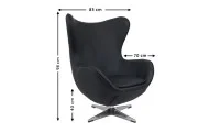 Fotoliu Living Rotativ KJLC-132 Negru 1