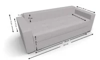 Canapea Extensibilă Claudia Bonell Mini, Crem 4