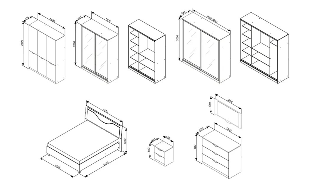 Dormitor Modular Happy Alb Samoa