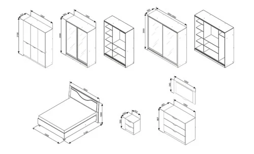 Dormitor Modular Happy Alb Samoa