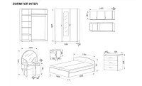 Dormitor Modular Inter Alb-Samoa 2