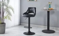 Scaun Bar KJC338 Negru