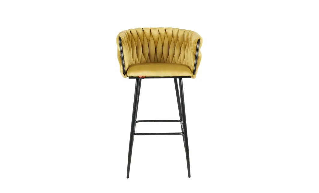 Scaun Bar KJC365 Mustar & Picioare Negre 3
