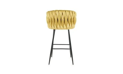 Scaun Bar KJC365 Mustar & Picioare Negre