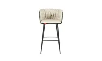 Scaun Bar KJC365 Bej & Picioare Negre 4