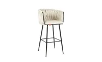 Scaun Bar KJC365 Bej & Picioare Negre